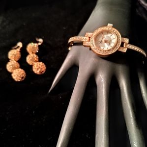 Watch and Earrings set